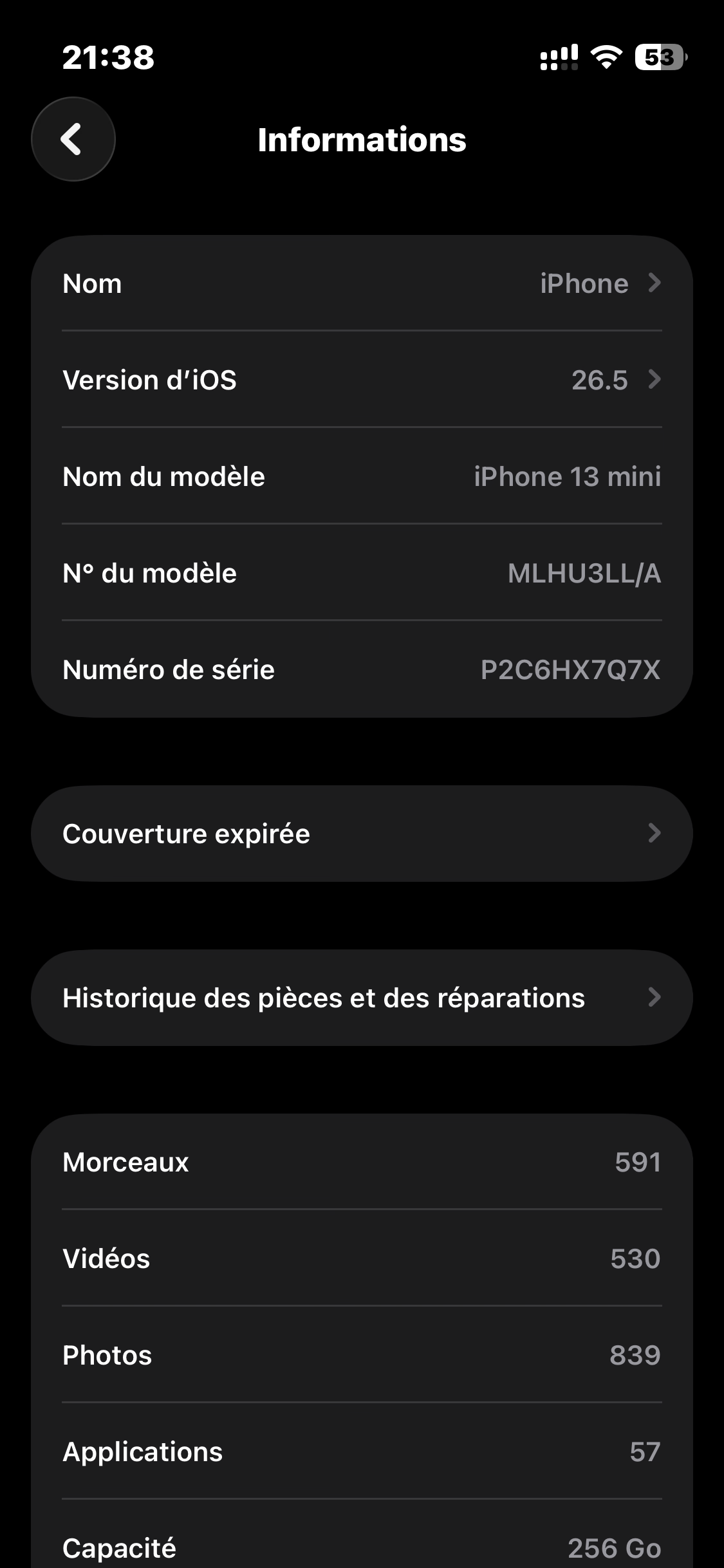 Iphone 13mini 256GB