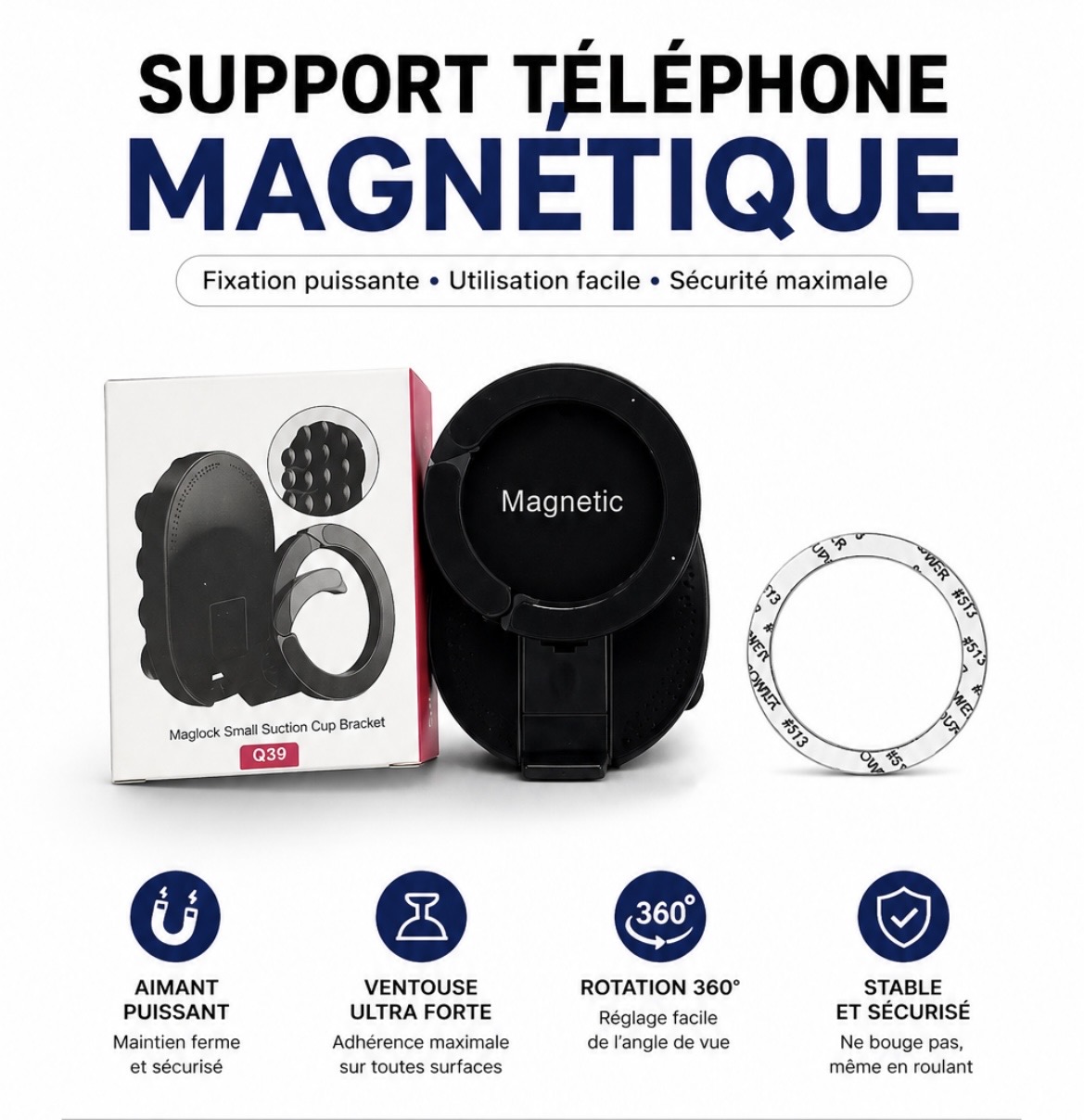 Le support magnétique Maglock Q39
