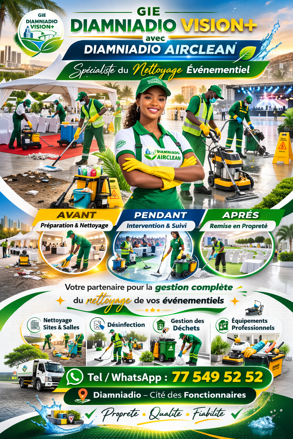 ✨ DIAMNIADIO AIRCLEAN est un servie du GIE DIAMNIADIO VISION+ Votre partenaire de confiance pour un 