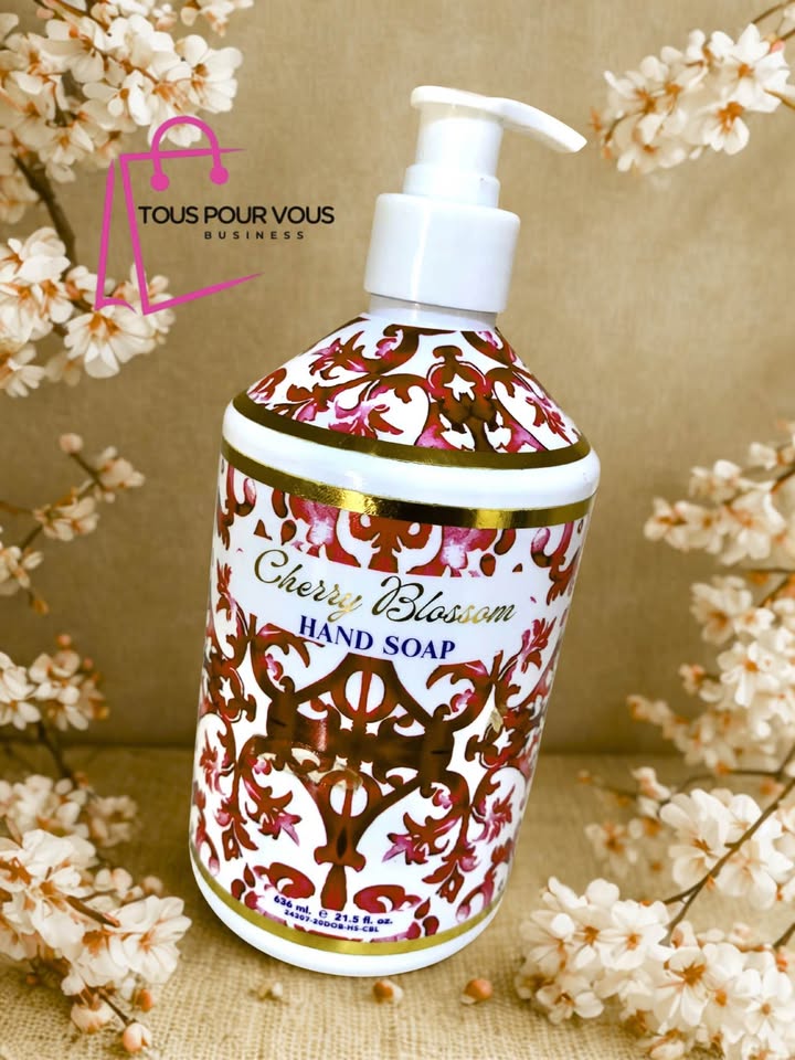 🌸 Savon pour mains "Cherry Blossom" – Élégance et Fraîcheur ! 🌸-636 ml