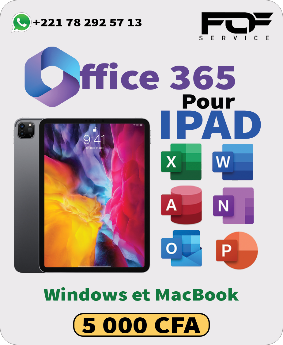 Office pour Tablette et MacOS - Dakar - SN